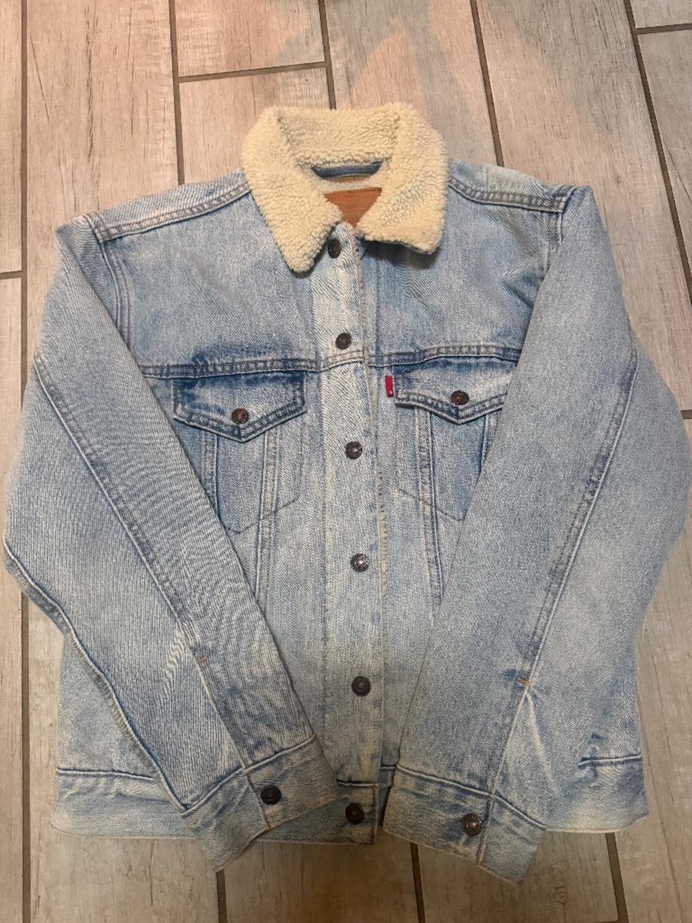 Levis disney mickey mouse ex-boyfriend sherpa trucker jacket